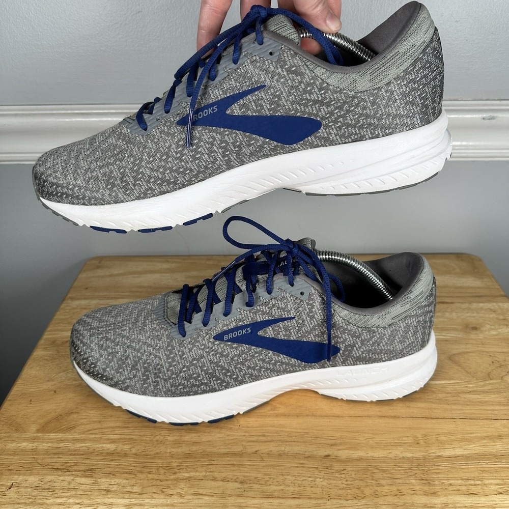 Men's Brooks Launch 6 (1102971D081) Gray/Blue Shoes Sneakers Size 11.5 - Picture 4 of 10